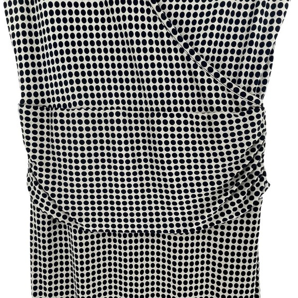 Tory Burch 100% Silk Polka Dot Sleeveless V-Neck Dress - Sz XS - Picture 8 of 16